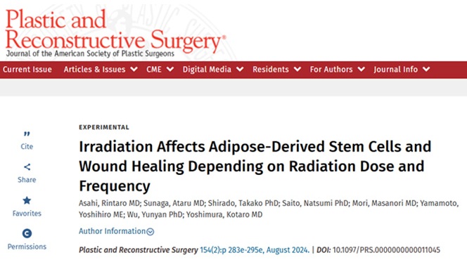 Irradiation affects adipose-derived stem cells and wound healing depending on radiation dose and frequency