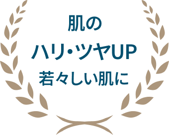 肌のハリ・ツヤUP若々しい肌に