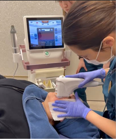 脂肪を集めて照射