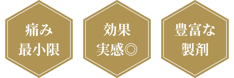 照射時間20分！ 痛みが最小限 即時効果抜群！